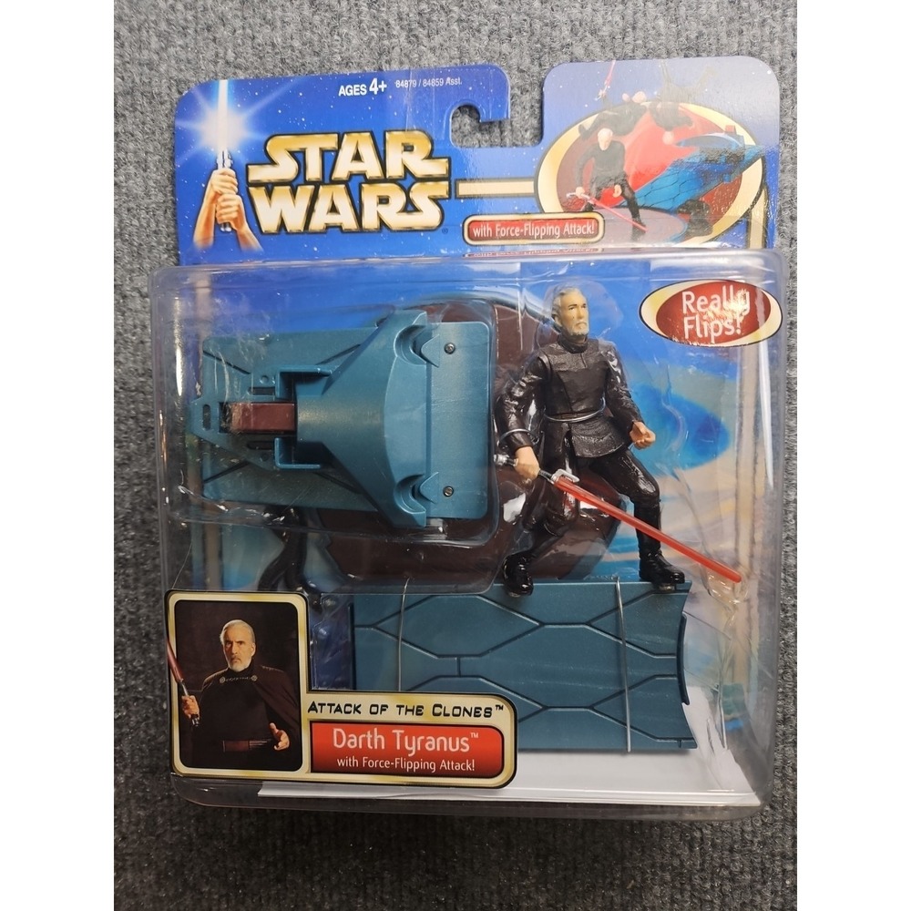 Star‎ Wars Clone Wars 2002 Darth Tyranus Action Figure NEW In Package